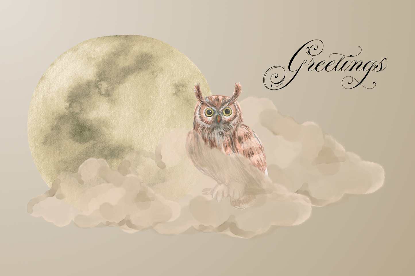 Postcards - Greetings Moon Series