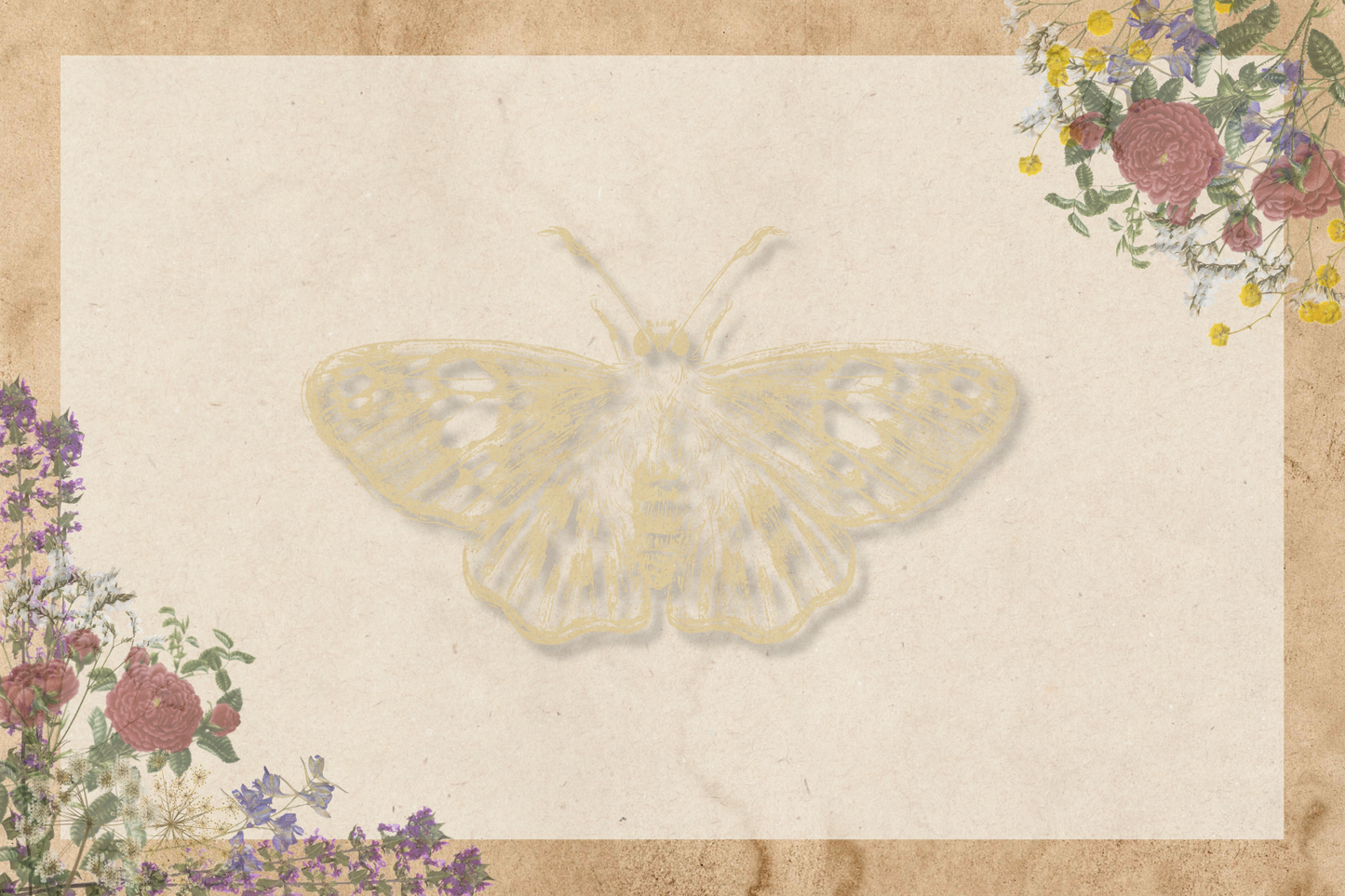 Postcards - Floral Vintage Series