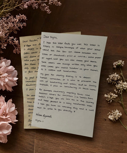 Mini Handwritten Letter