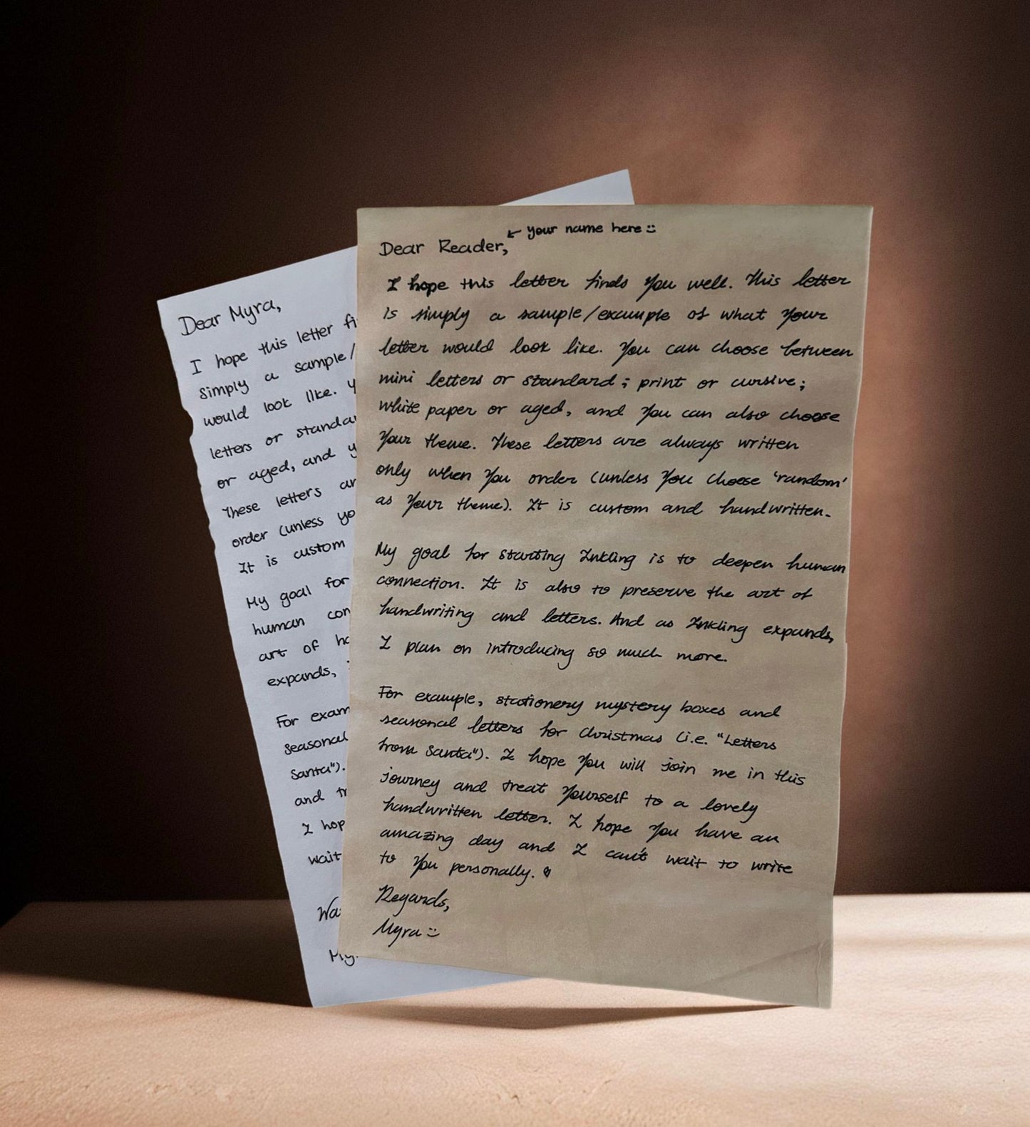 Mini Handwritten Letter