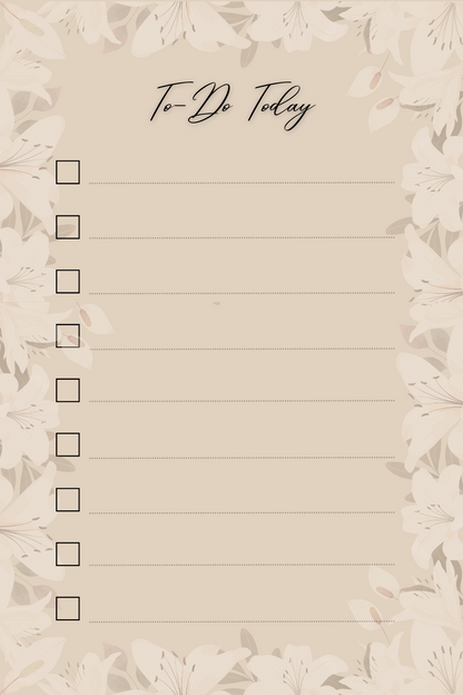 Brown 4 by 6 Notepad Series