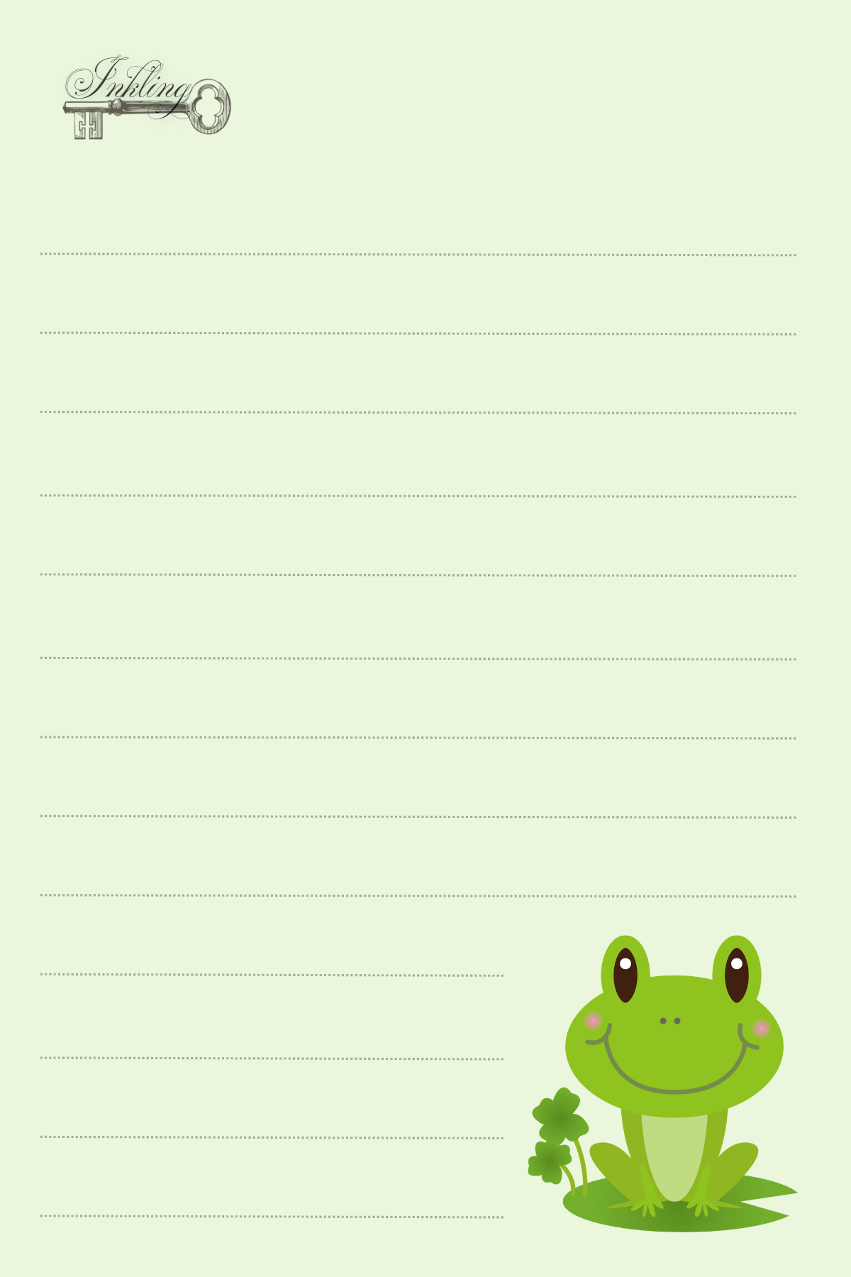 Green 4 by 6 Notepad Series