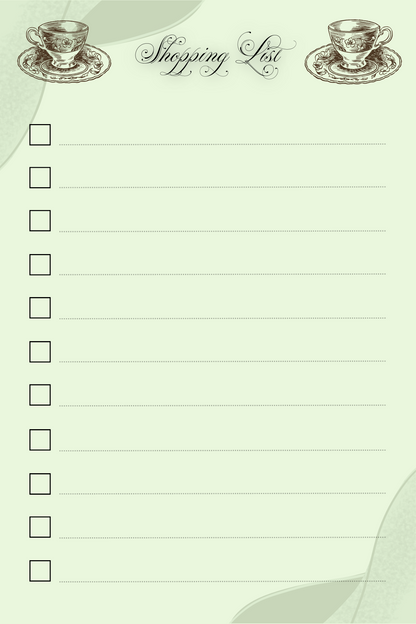 Green 4 by 6 Notepad Series