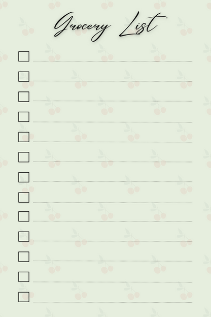 Green 4 by 6 Notepad Series